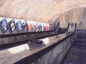 A Busker Somewhere Near, 1999 by Ellen Golla